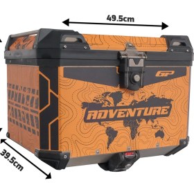 Resim Gp Kompozit DSN03 Universal 57 Lt Desenli Alüminyum Motosiklet çantası 