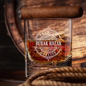 Resim Kişiye Özel Kaliteli İsimli Viski Bardağı 