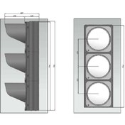 Resim İleri Trafik 200 mm Power Ledli Oto Sinyal Verici, Trafik Lambası 