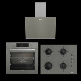 Resim Arçelik Steam Grion Üçlü Cam Ankastre Set 