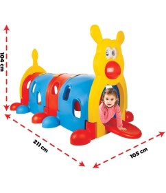 Resim Nessiworld 07 977 Pilsan Tırtıl Tünel 4 Bölmeli 