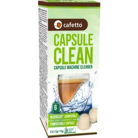 Resim Cafetto 2'li Avantaj Seti - Capsule Clean Nespresso Uyumlu Kahve Makinesi Temizleme Kapsülü 6'lı Paket - Doğada Çözünür Biyo-Bazlı 