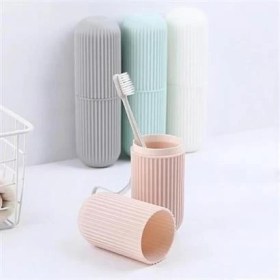 Resim Petinka Petinka® Seyahat Tipi Plastik Diş Fırçası Gözlük Kalem Fırça Erzak Saklama Kabı Düzenleme Kalemlik 