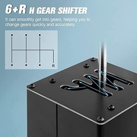 Resim Jectse ATS ETS Dust WRC SIM Racing Games için USB Simulator Shifter 6+R H Gear Shifter G29 G27 G25 G920 Thrustmaster T300RS/GT Direksiyon PC Windows için 