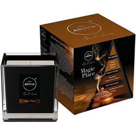 Resim Aroma Home Black Series Kokulu Mum Magic Place 155gr. 