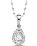 Resim 0.18 Ct Damla Pırlantalı Kolye 