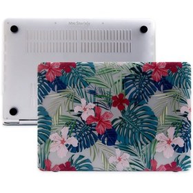 Resim McStorey Macbook Air M1 Kılıf 13 inç A1932 A2179 A2337 ile Uyumlu Flower01NL Açık Yeşil 