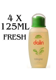 Resim Dalin Fresh Kolonya Yeşil Kapak 4 x 125 ML 