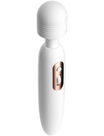 Resim Pembe Tilki Modern Masaj Wand Vibratör Beyaz 