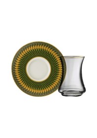 Resim Sandro Moreno 1453 Farfar Gold 12 Parça 6 Kişilik Çay Seti 110 Ml Çok renkli 