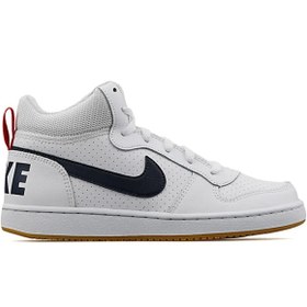 Resim Nike Court Borough Mid Kadın Spor Ayakkabı Beyaz 