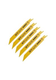 Resim Dewalt DT2348-QZ 152 MM 1.8-2.5 MM Diş 3-8 MM Kesim 5'li Bi-Metal Sert Plastik Sandviç Kesim Tilki Kuyruğu Testere 
