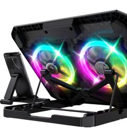 Resim Kyops Rgb Fanlı Laptop Soğutma Standı USB Girişli Notebook Yükseltici - Lisinya 