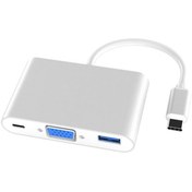 Resim type c to 3 in1 vga+ usb 3.0+usb3.1 adapter 