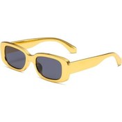 Resim Joyhub Retro Kare Güneş Gözlüğü Elektroliz Küçük 3cc234 Gri 