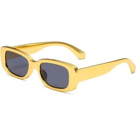 Resim Joyhub Retro Kare Güneş Gözlüğü Elektroliz Küçük 3cc234 Gri 