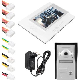 Resim Powermaster 37M 1 Daire 7 Inç Görüntülü Diafon Kapı Zili Diyafon Interkom Akıllı Ev Güvenliği Sistemi 