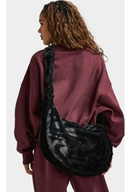 Resim Nike Kadın Çanta Faux Fur Slouchy Bag Bej Kadın Çantası Geniş Kadın Çanta 19 Litre Peluş Kadın Çanta 