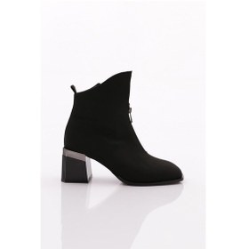 Resim Dgn 605 Kadin Topuklu Bot 605-1922-R12459 Siyah 