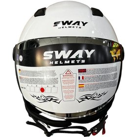 Resim Sway TEZ MOTOR AÇIK MOTOSİKLET KASKI SWAY 765 GÜNEŞ GÖZLÜKLÜ 