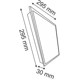 Resim Garra 30X30 Beyaz Işık Clipin Asma Tavan LED Armatür Sıva Altı 