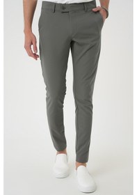 Resim Efor Slim Fit Yan Cepli Düz Esnek Casual Su Yeşili Pantolon P 1144 Su Yeşili 