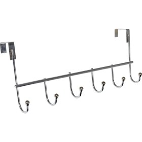 Resim Evistro Kapı Arkası Askılık 6 Kancalı Metal 