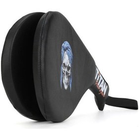 Resim Titan Sport Taekwondo, Kick Boks Ve Muay Thai Kurukafa Desenli Siyah Raket Ellik 