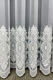 Resim Cortibo Bengal 1'e 3 Sık Pileli Raporlu Tül Perde, 150 x 260 