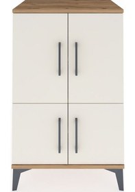 Resim Hyperion Komodin 3 Raflı 4 Kapaklı 60x44x96 Çam-aytaşı Atlas Çam 