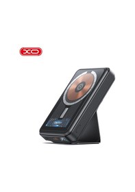 Resim 10000mah Şeffaf Magsafe Powerbank 20w Pd Type-c Hızlı Şarj 15w Wireless Stantlı Yedek Batarya Beyaz 