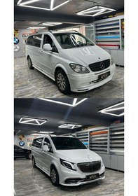 Resim Mercedes V Klass Vito Viano 2006-2015 Uyumlu 2023 Maybach Yükseltme Dönüşüm Body Kit Seti-hazır Stok-kesme Yok 