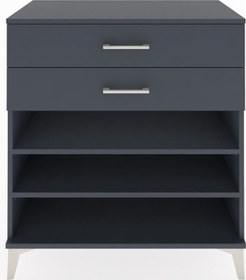 Resim Hyperion Şifonyer 2 Raflı 2 Çekmeceli 88x44x96 Antrasit-antrasit Antrasit 