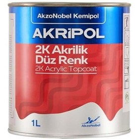 Resim AKZO NOBEL Akripol 2k Renault RE 801 Taksi Sarısı Akrilik Sonkat Oto Boyası 1 Litre 