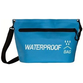 Resim Sunshine011 Mavi Fermuarlı Hızlı Kuruyan Su Geçirmez Çanta - Yüzme, Kampçılık, Seyahat İçin Mavi 