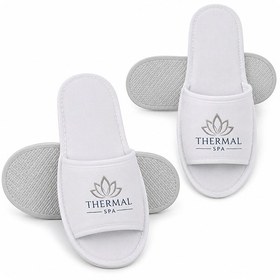 Resim Logolu Otel Terliği Thermal - Spa Terlik 