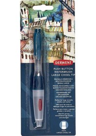 Resim Supertrend Push Button Waterbrush Akış Kontrollü Su Hazneli Sulu Boya Fırçası Chisel Tip Düz Kesik 