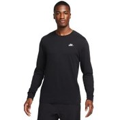 Resim Nike Sportswear Club Erkek Sweatshirt Siyah 