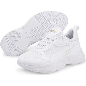 Resim Puma Kadın Spor Ayakkabısı Cassia - Team G 38464701 Altın - Beyaz - Siyah 