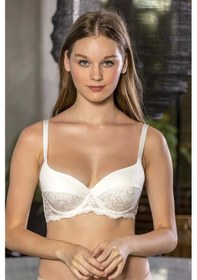 Resim Dantel Detaylı Sütyen Ekru Brf1130 Ekru 