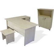 Resim Burovena Vena Nil Çalışma Ofis Masa Dolaplı Takım 