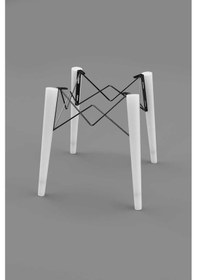 Resim Arslanlarahsap Ahşap Sandalye Ayağı Ve Bağlantı Aparatları Ile Kolay Montaj Sndknlst2 Beyaz 