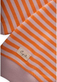 Resim Çizgili Triko Hırka 0-4 Yaş Pudra Şeftali Pudra 