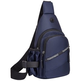 Resim Moveevo Erkek Oxford Kumaş Rahat Gezi Çantası - Su Şişesi Çantası, Telefon, Anahtar Taşıma, Mavi Koyu Koyu Mavi 