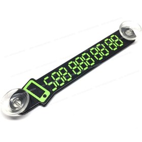 Resim Luti Concept Araç Içi Fosforlu Telefon Göstergesi Telefon Numara Gösterici Oto Telefon Numaratörü Vantuzlu 
