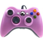 Resim Xbox 360 İçin Pembe-usb Kablolu Gamepad / Windows 7/8/10 İçin İnce Denetleyici Steam Oyunu İçin Microsoft Pc Denetleyici Desteği 
