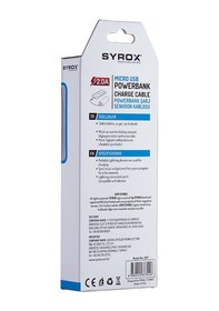 Resim Syrox Samsung Uyumlu 2 Amper Powerbank Kablo - Syx-C67 