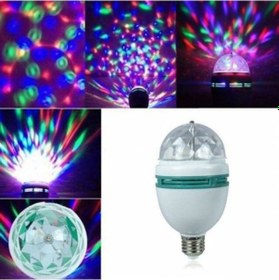 Resim E27 Duylu Rgb Disko Topu Rengarenk Işık Parti Disco Lambası Renk 