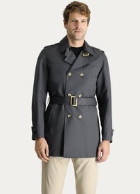 Resim Orta Antrasit Pardösü & Trençkot - Slim Fit / Orta Antrasit / 56 