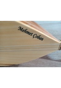 Resim Saz Uzun Sap Tam Set Bağlama Saz İsme Özel Saz 